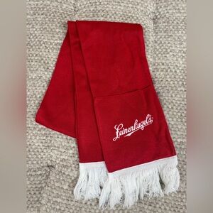 NWOT Leinenkugel’s Red Scarf With Pockets